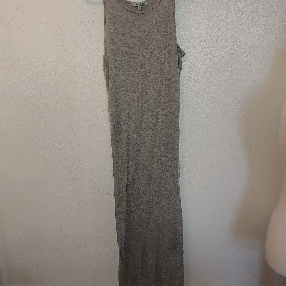 Charlotte russe gray maxi size xs